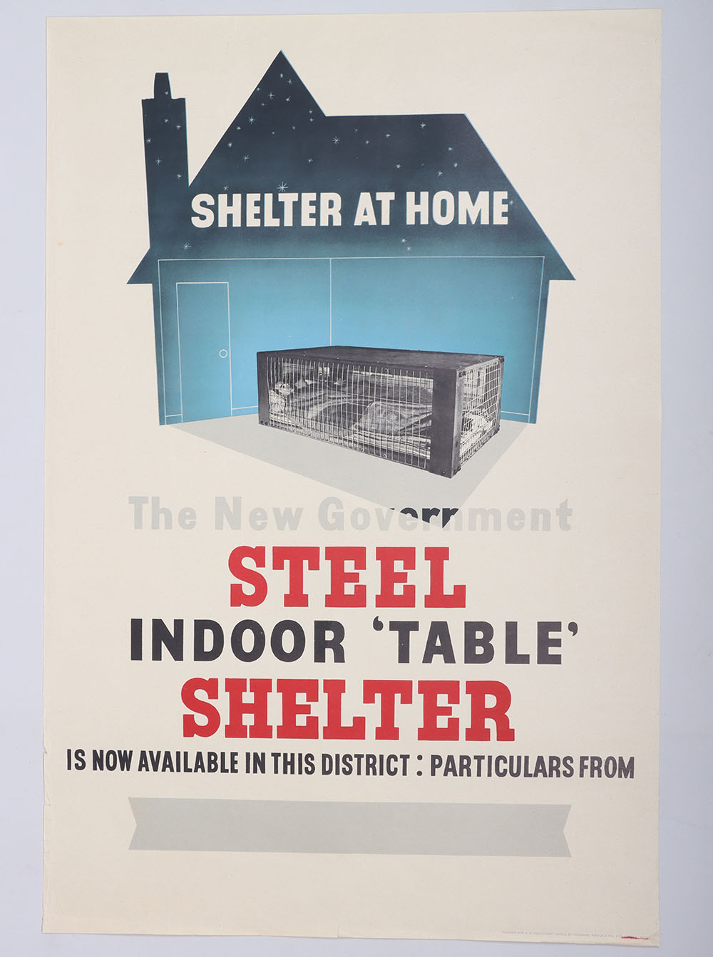 #334 – British Home Front Indoor Table Shelter Advertising Poster