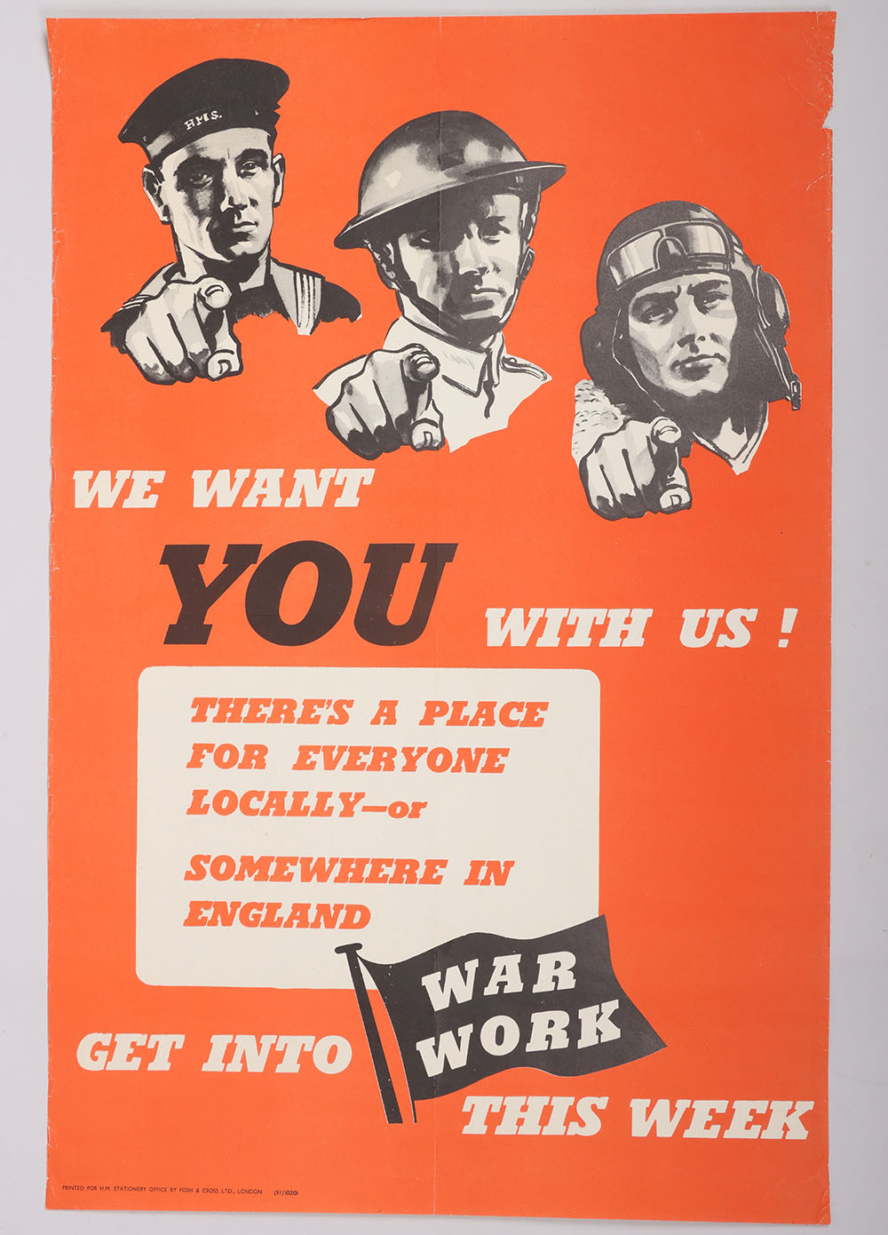 #335 – WW2 British War Work Home Front Poster