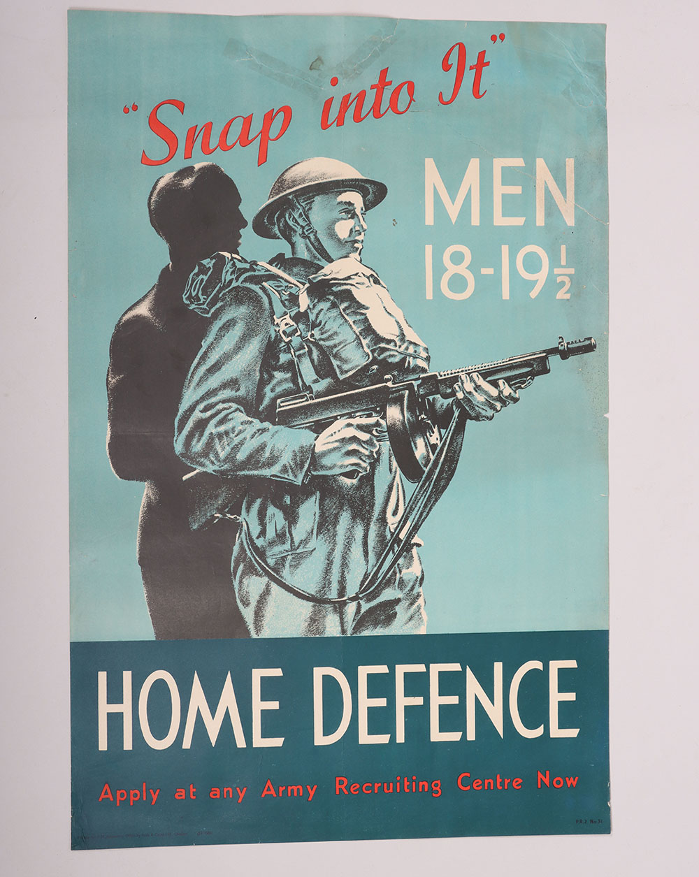 #337 – Scarce WW2 Home Defence Recruiting Poster