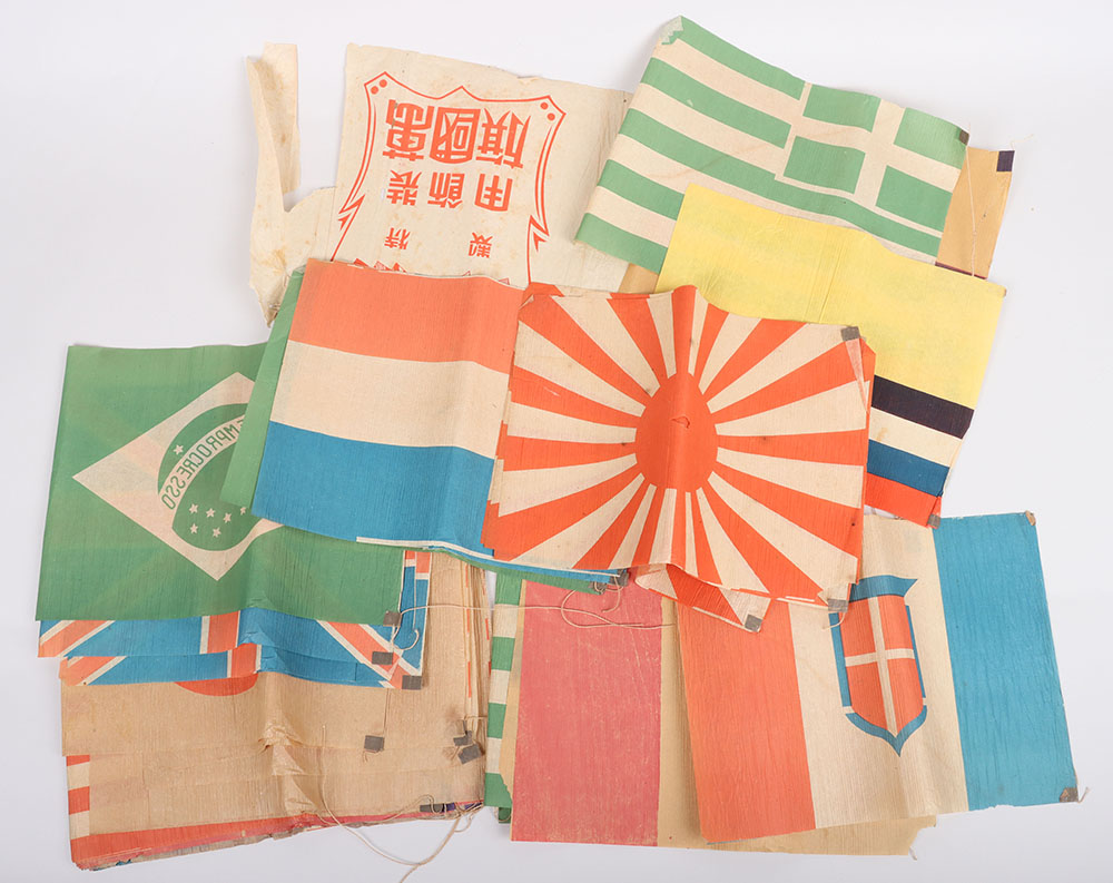 #348 – Interesting 1919 Peace / Victory Celebrations Paper Flags