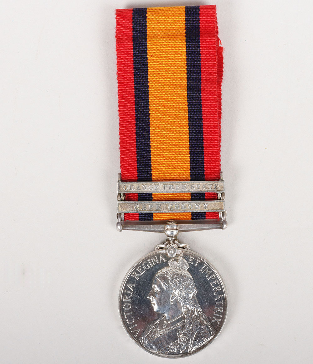 #37 – Queens South Africa Medal to the Royal Army Medical Corps