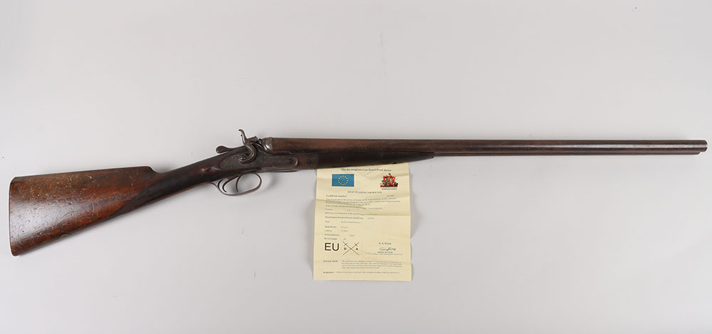 #449 – Deactivated Double Barrel Shotgun by W W Greener, Birmingham