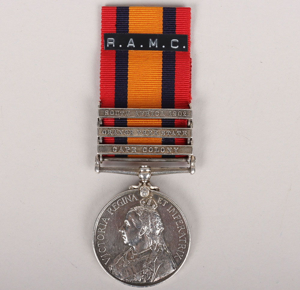 #45 – Queens South Africa Medal to the Royal Army Medical Corps