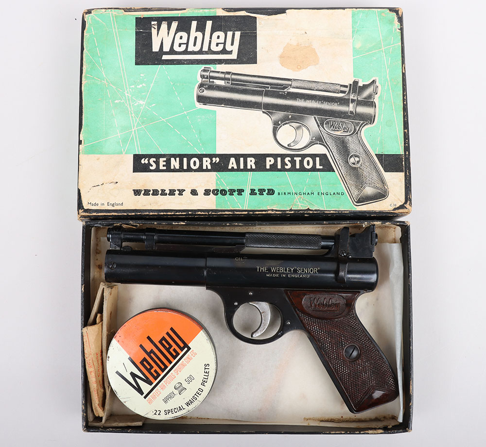 #456 – Boxed Webley Senior .22 Air Pistol