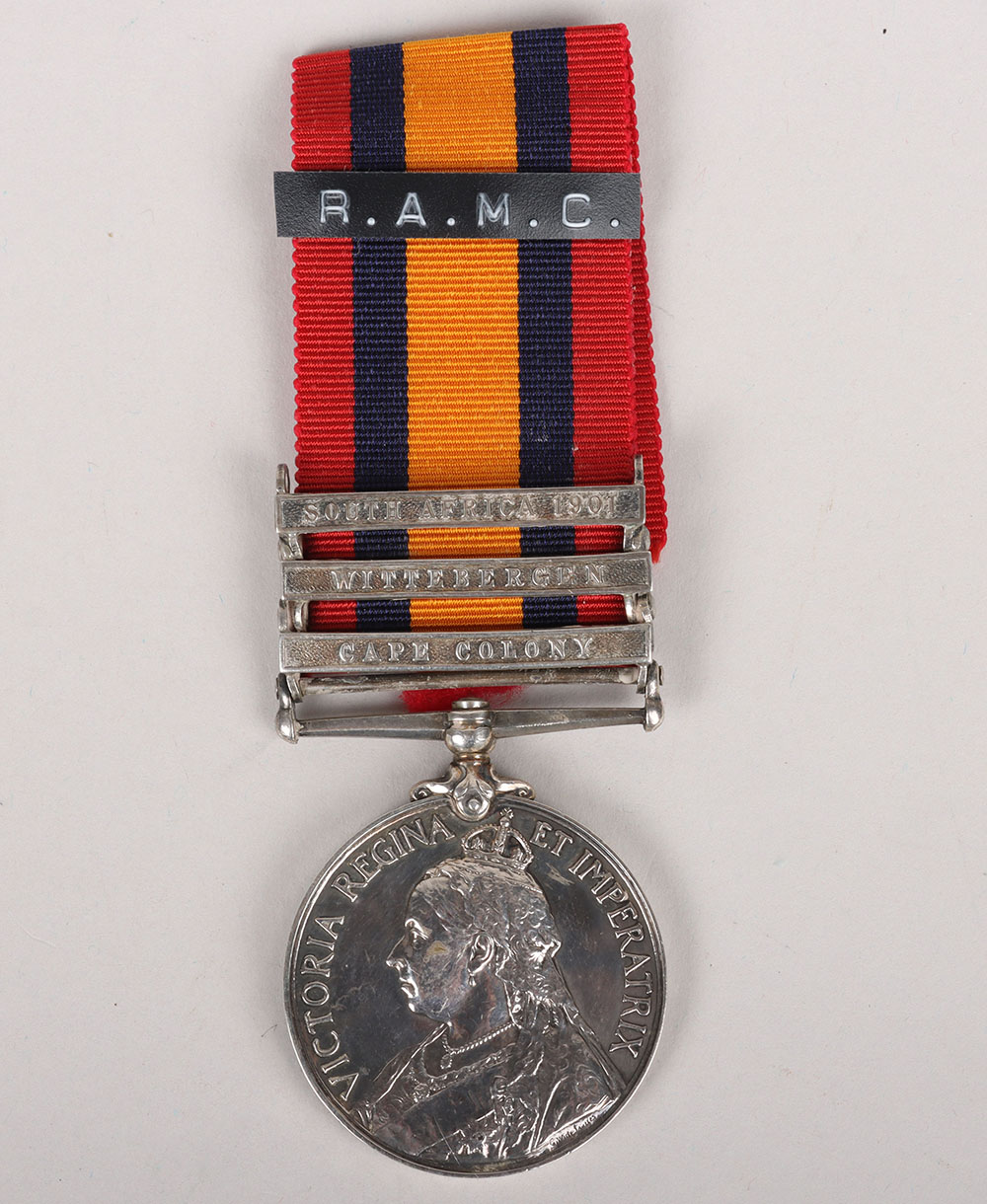 #46 – Queens South Africa Medal to a Recipient Who Served with the Leeds Company Volunteer Medical Staff Corps