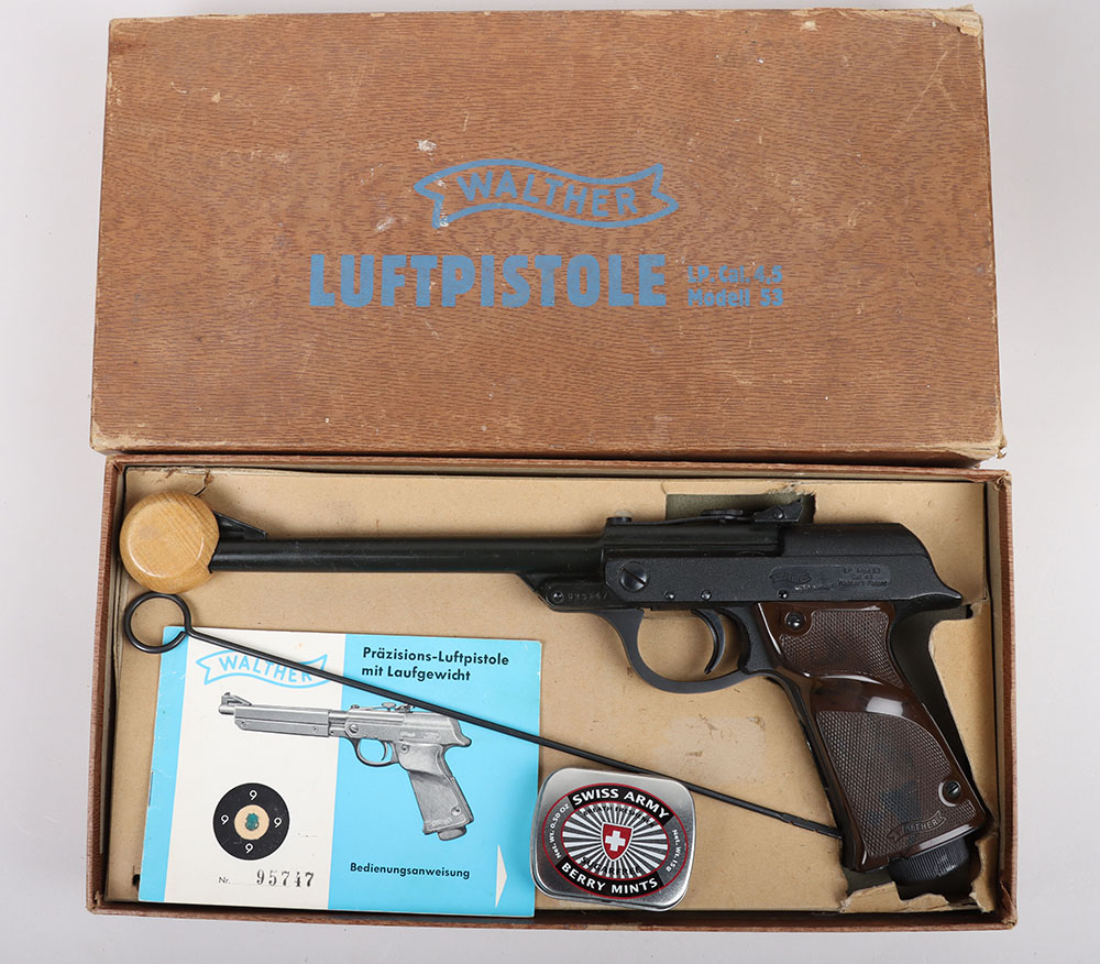 #465 – Boxed Walther .177 Mod.53 Air Pistol (Luftpistole),