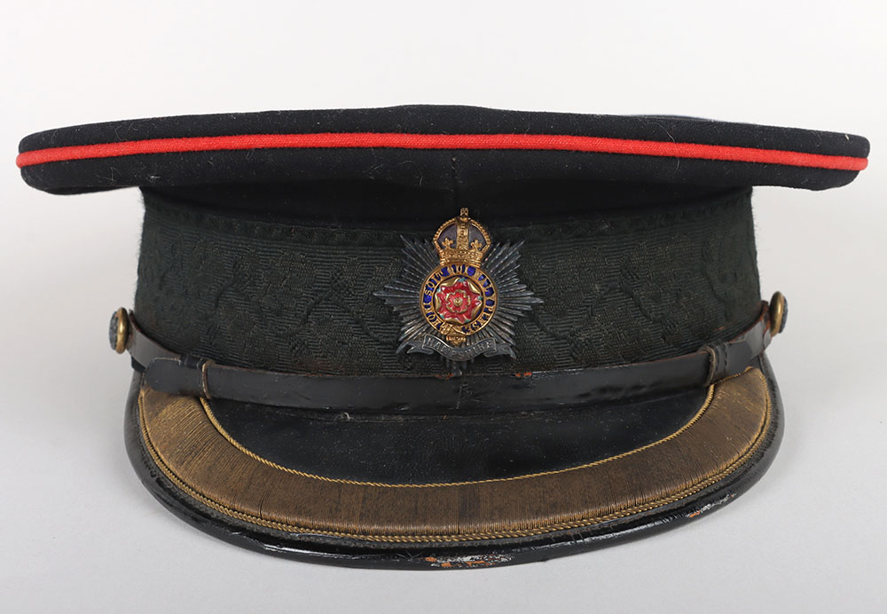 #491 – Hampshire Regiment Officers Full Dress Peaked Cap,