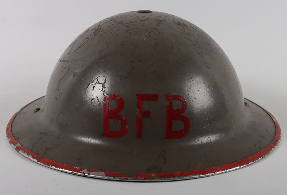 #536 – WW2 British Home Front Fire Brigade Steel Helmet