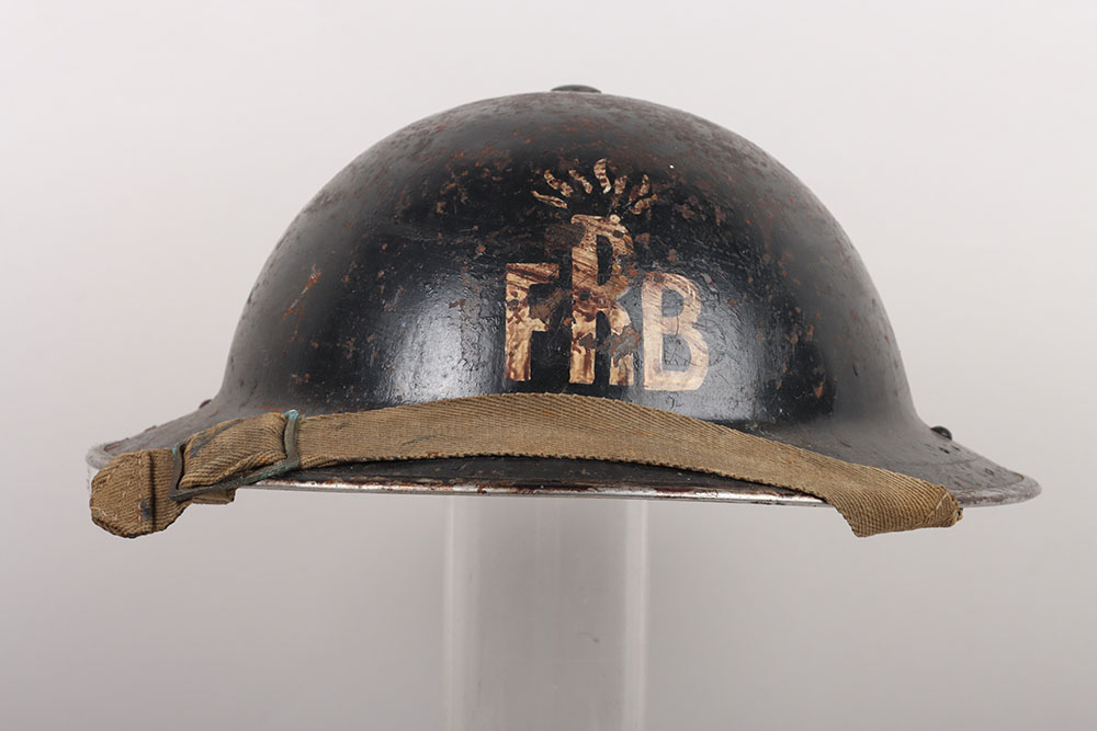 #541 – WW2 British Home Front Private Fire Brigade Steel Helmet