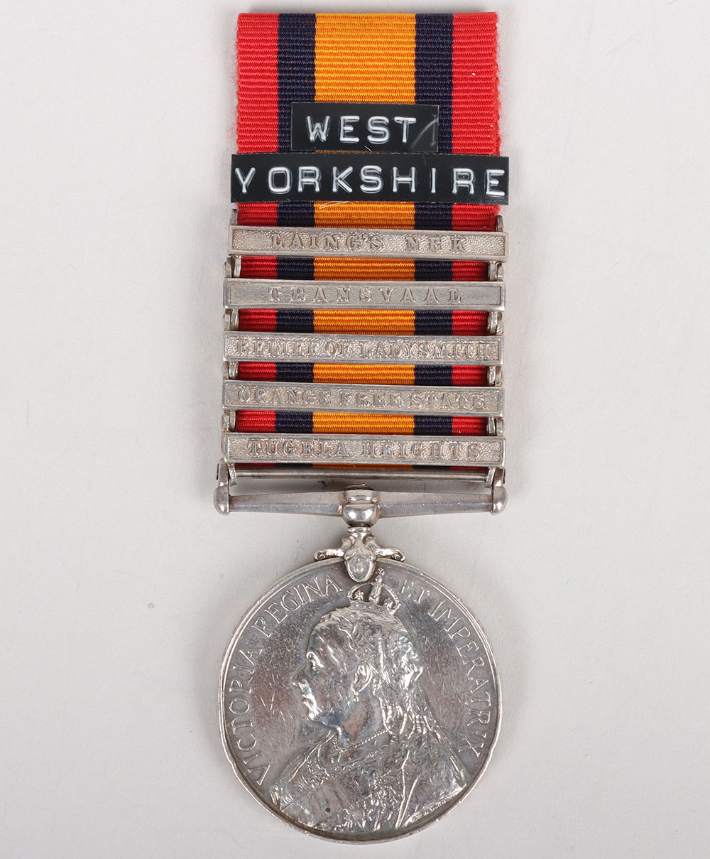 #57 – Queens South Africa Medal to a Drummer in the West Yorkshire Regiment