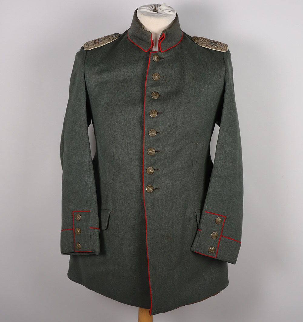 #614 – Imperial German Bavarian 12th Infantry Regiment Officers Model 1910 Field Grey Tunic