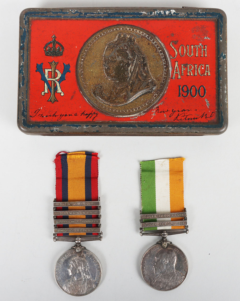 #65 – Victorian Boer War Campaign Medal Pair to the Rifle Brigade