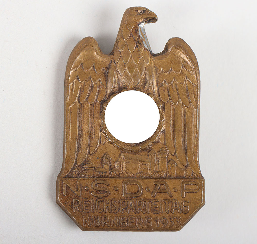 #656 – Third Reich Reichsparteitag Nürnberg 1933 Badge