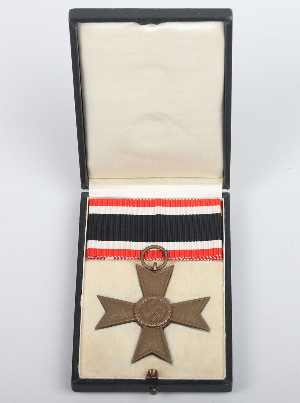 #676 – Scarce Third Reich War Merit Cross 2nd Class Without Swords in Presentation Case