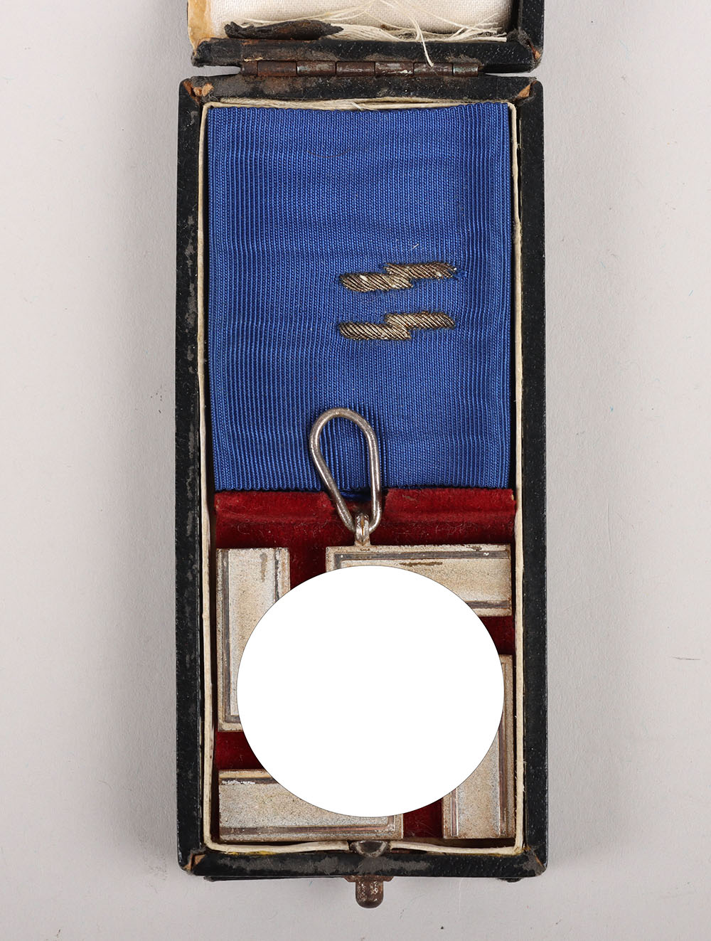 #678 – Rare Third Reich SS 12 Year Long Service and Faithful Service Medal with the Original Presentation Case