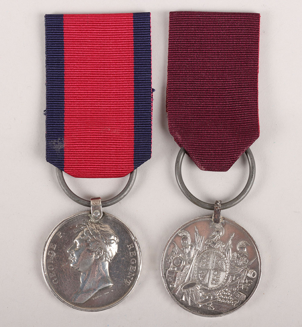 #7 – A Fine Battle of Waterloo and Long Service Medal Pair to the 59th (2nd Nottinghamshire) Regiment