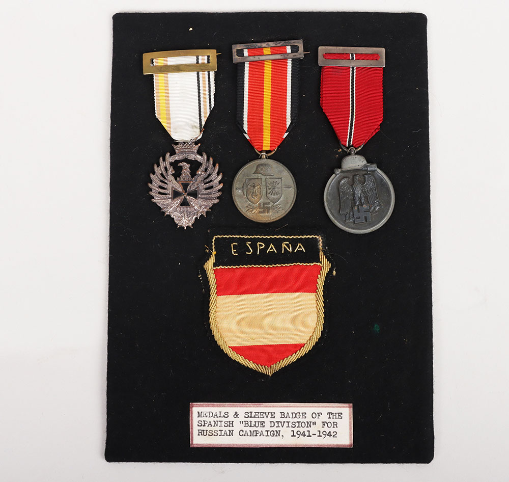 #721 – Spanish ‘Blue Division’ Awards and Insignia Set