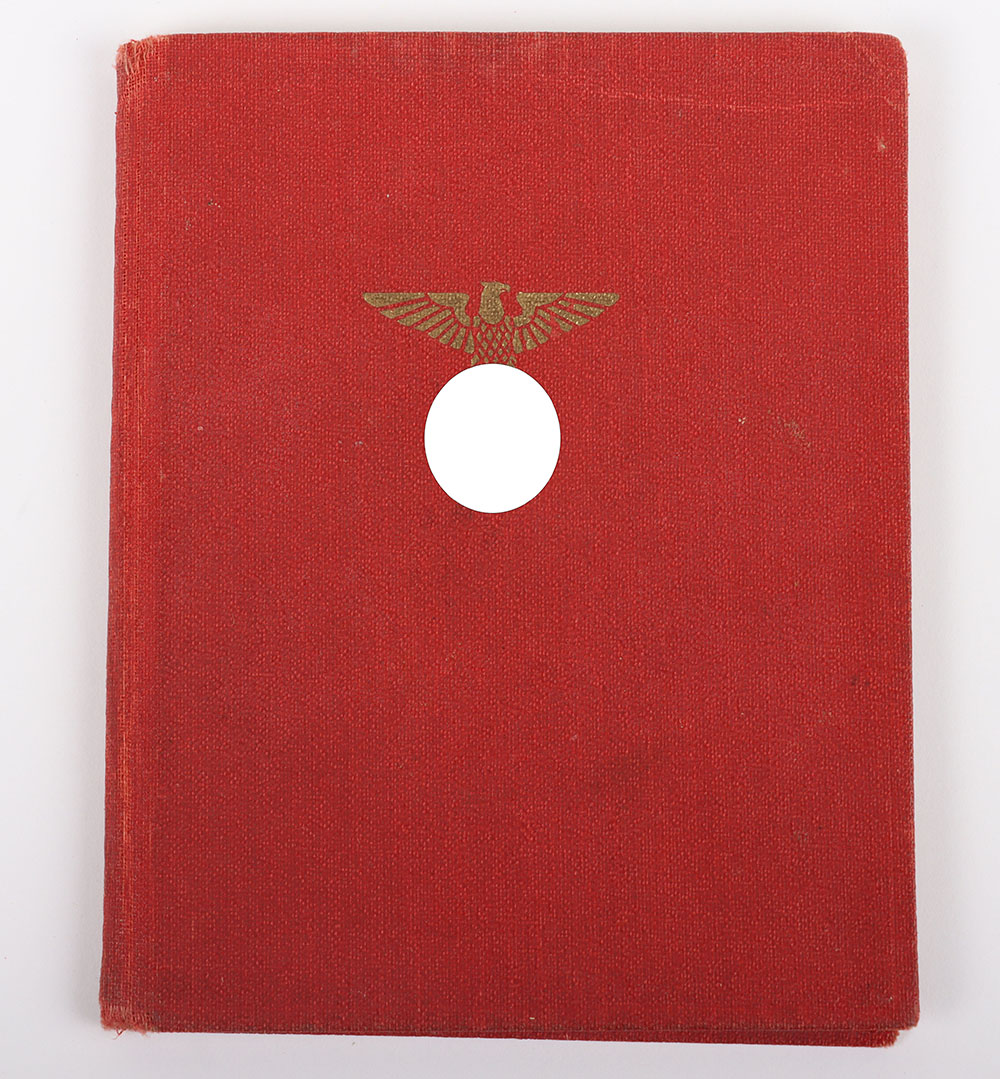 #748 – Third Reich NSDAP Party Membership Book to Walther Zabel, Nuremberg rally 1939