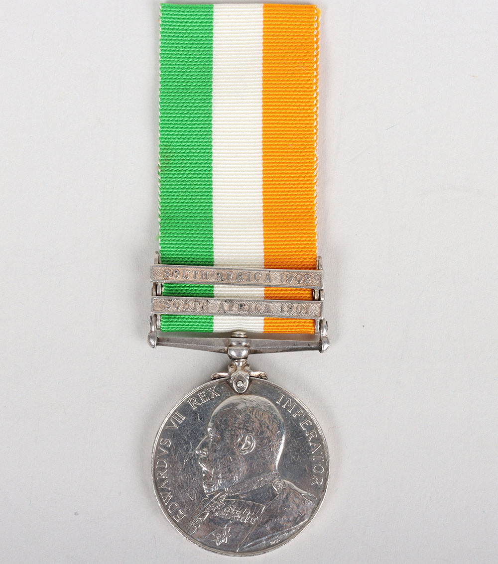 #75 – Kings South Africa Medal to a Recipient in the Royal Army Medical Corps who Died of Illness in 1909 While Still Serving the Colours