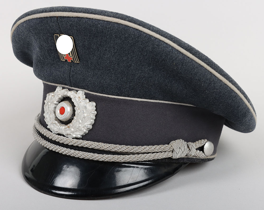 #781 – Third Reich Red Cross ‘Deutsches Rotes Kreuz’ Officers Peaked Cap