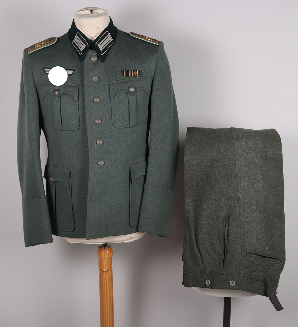 #806 – WW2 German Army (Heer) Administration Officers Uniform to a Hauptmann of the Heeres Verwaltung