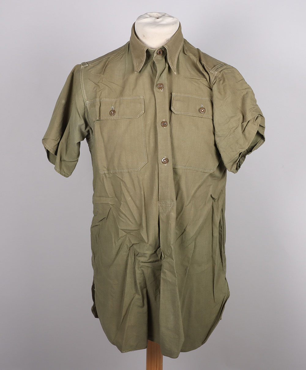 #815 – WW2 German Army Tropical Afrikakorps Two Pocket Shirt