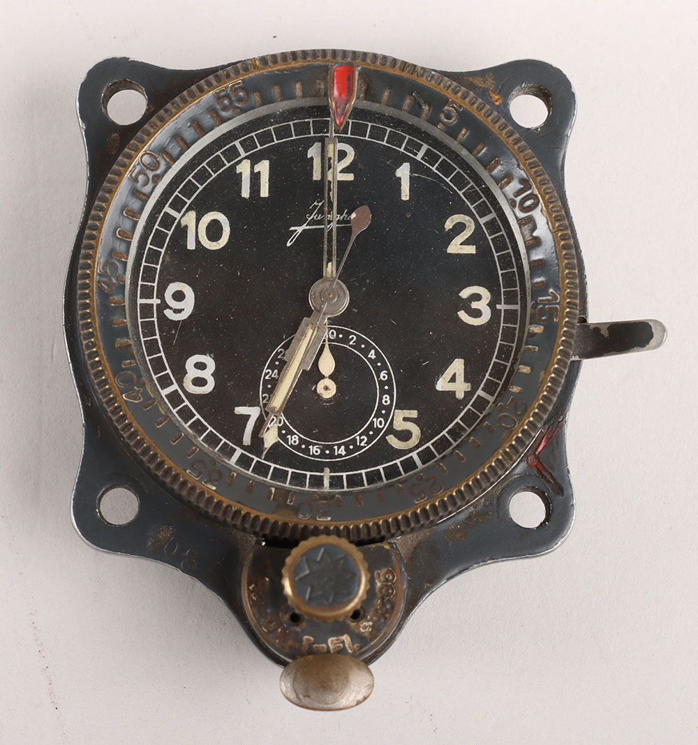 #846 – WW2 German Luftwaffe Aircraft Cockpit Clock by Junghans