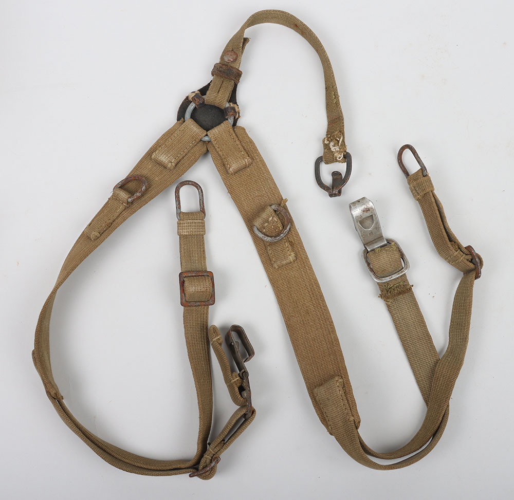 #848 – Scarce WW2 German Army (Heer) Tropical Issue Webbing Y-Straps