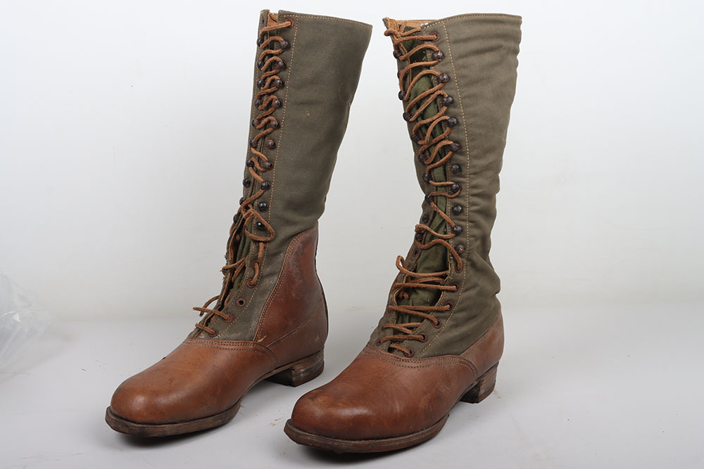 #849 – Rare Pair of German Afrikakorps Knee High Boots ‘Tropenstiefel’