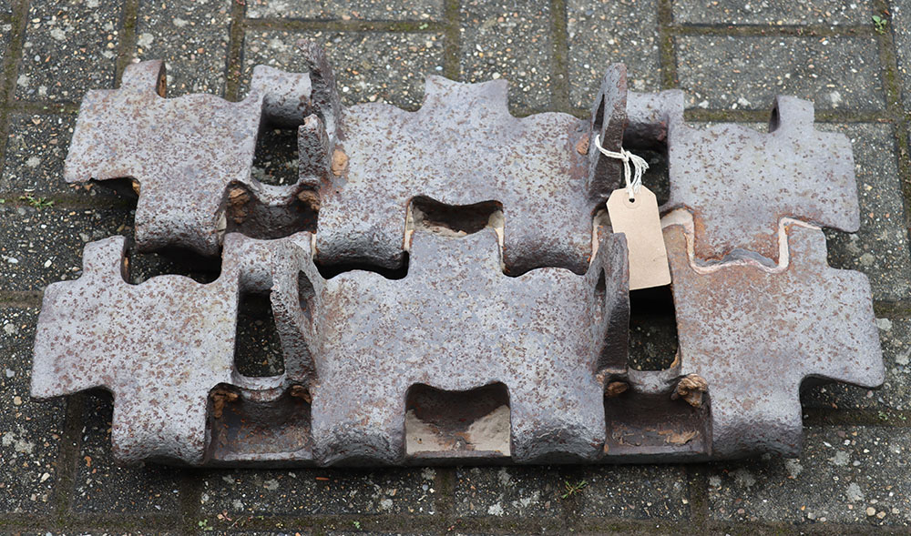 #863 – WW2 German Panther Tank Track Recovered from Bois Grimont, Saineney, Normandy