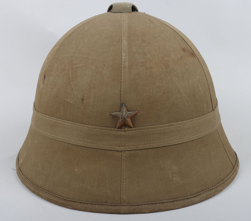 #873 – WW2 Japanese Army Officers Tropical Sun Helmet