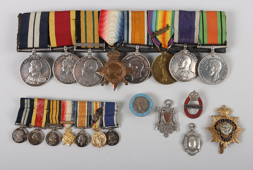 #89 – An Impressive Baltic 1919 Distinguished Service Medal and Long Service Group of Eight Covering Service in Four Different Conflicts Over a 40-Year Period