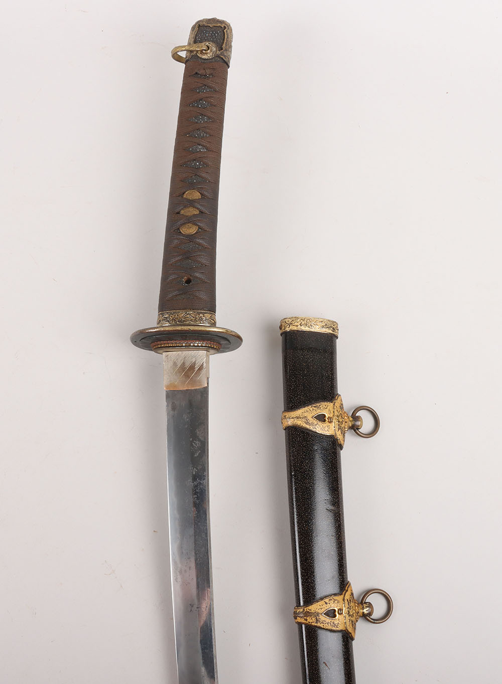 #897 – Good Japanese WW2 Naval Officers Sword Katana