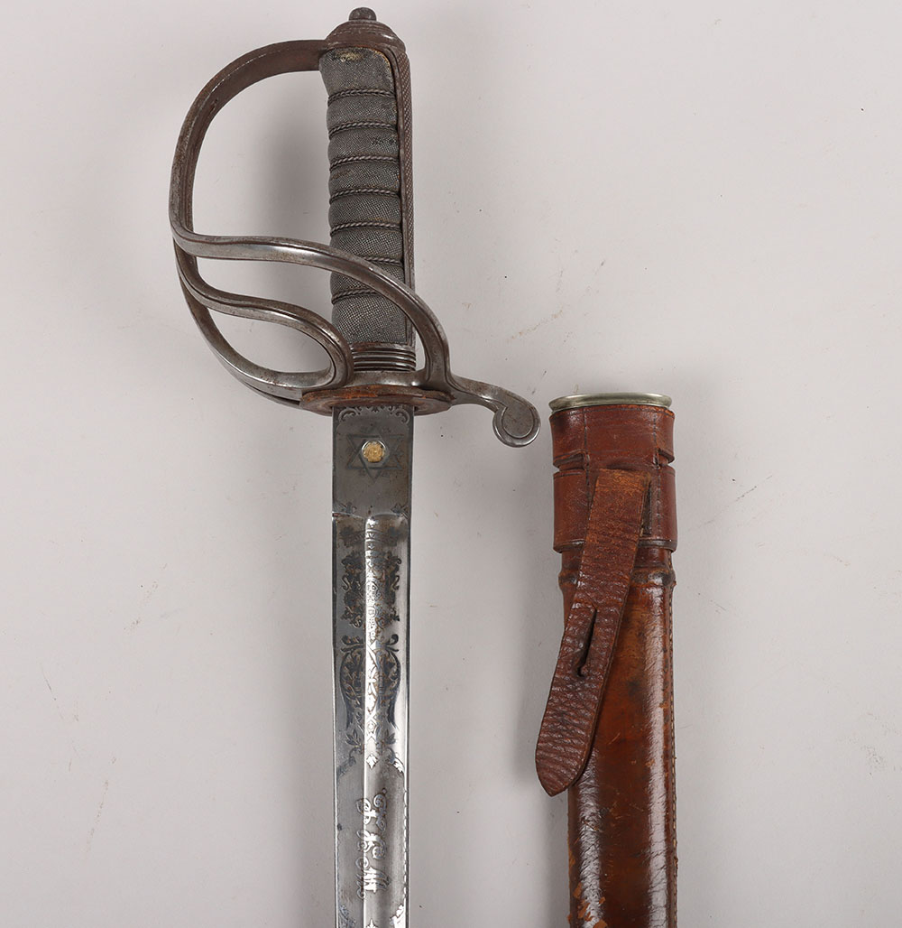 #908 – Royal Artillery Officers Pre-WW1 Sword by Henry Wilkinson Pall Mall London No. 36495