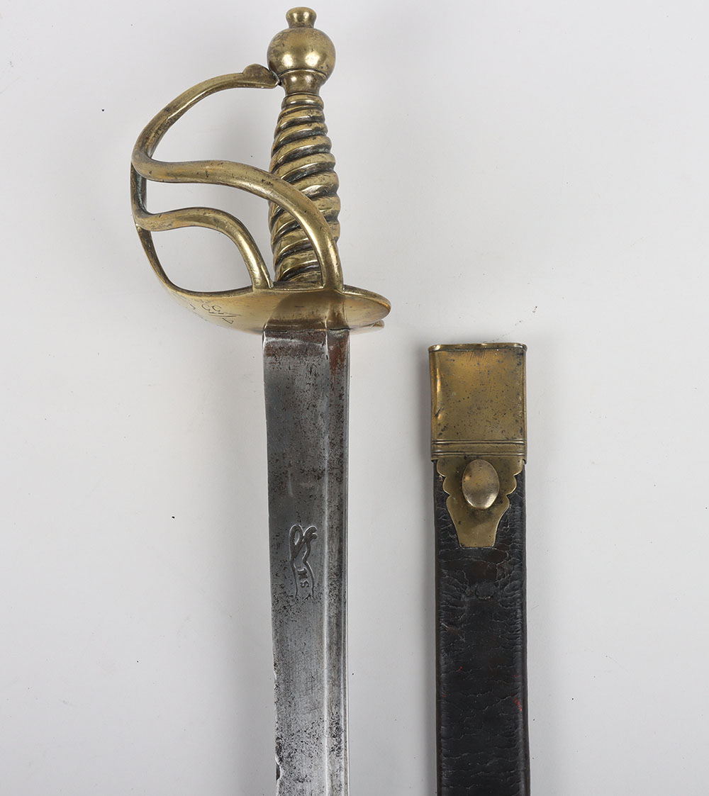 #941 – English Infantrymans Militia Hanger c.1780