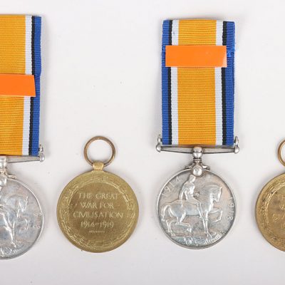 #12 – 2x Pairs of WW1 Service Medals