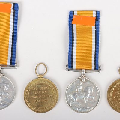 #13 – 2x Pairs of WW1 Service Medals