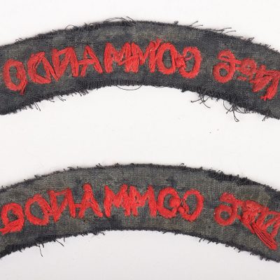 #153 – Attributed WW2 No6 Commando Cloth Shoulder Titles