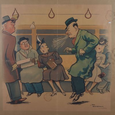 #171 – Ministry of Health Information Poster ‘Coughs and Sneezes Spread Diseases’