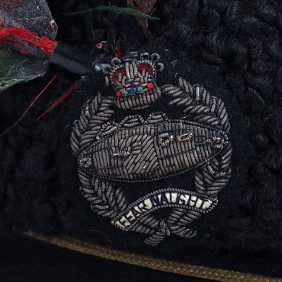 #257 – EIIR Royal Tank Regiment Officers Full Dress Astrakhan Beret