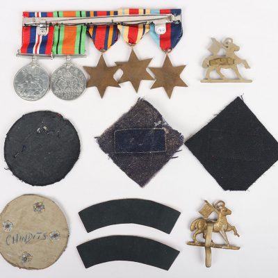 #28 – WW2 Queens Regiment ‘Chindits’ Medals and Insignia Grouping