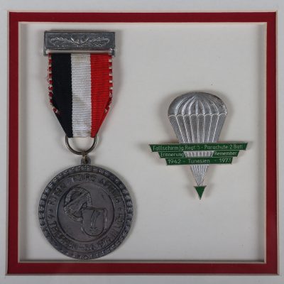 #31 – WW2 British Campaign Meals & Insignia Grouping of Battle of Arnhem Veteran Corporal Robert Priestley A Company 2nd Battalion Parachute Regiment