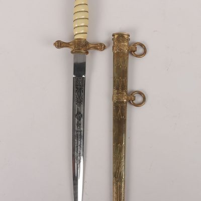 #356 – WW2 German Kriegsmarine Officers Dress Dagger by Carl Eickhorn, Solingen