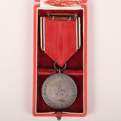 #384 – Third Reich 13. March 1938 Austrian Annexation Medal with Case