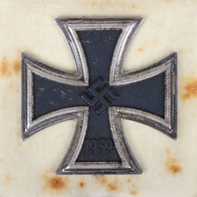 #392 – 1939 Iron Cross 1st Class by C.F. Zimmermann, Pforzheim with Case