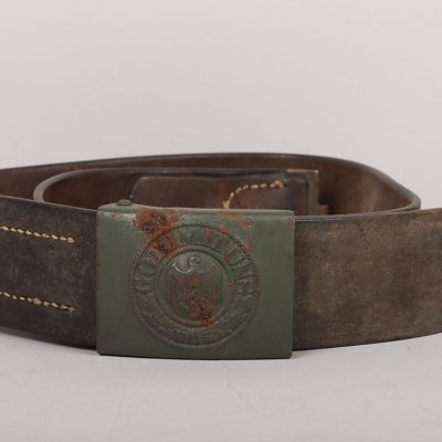 #445 – WW2 German Army (Heer) Belt & Buckle Set by Unknown Maker