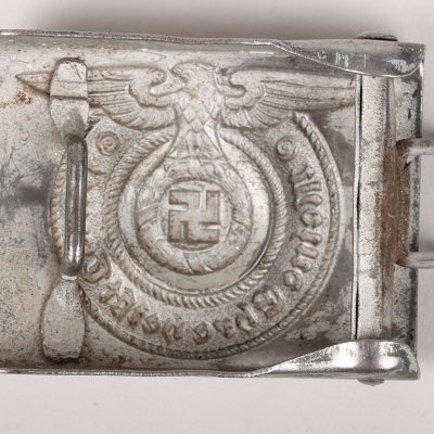 #455 – WW2 German Waffen-SS EM/NCO Belt Buckle by Overhoff & Cie