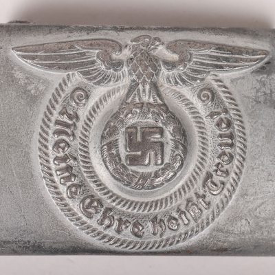 #456 – WW2 German Waffen-SS EM/NCO Belt Buckle by Overhoff & Cie