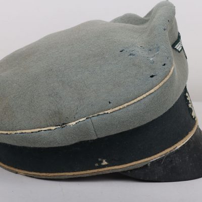 #461 – WW2 German Army (Heer) Infantry Officers Crusher Type Peaked Cap