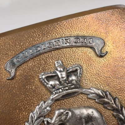 #47 – Scarce Victorian 78th (or The Ross-shire Buffs) Highlanders Officers Shoulder Belt Plate Pre-1859